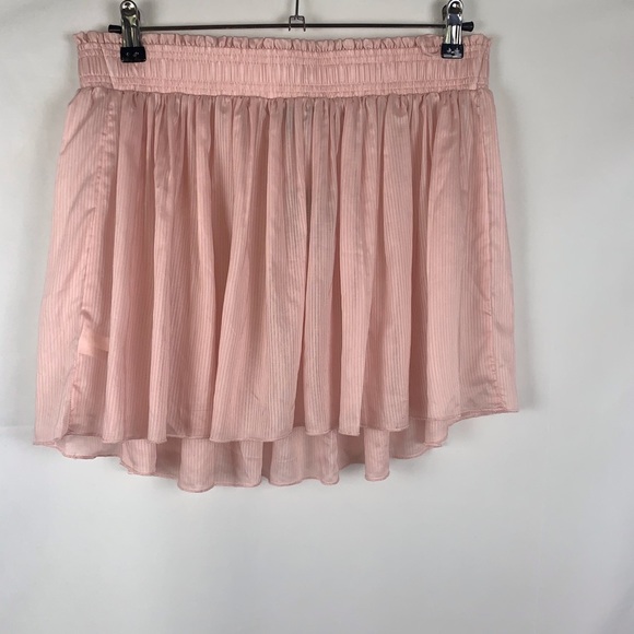 Express Skirt Pink Mini Flowy Transparent Small NWT - Picture 2 of 5